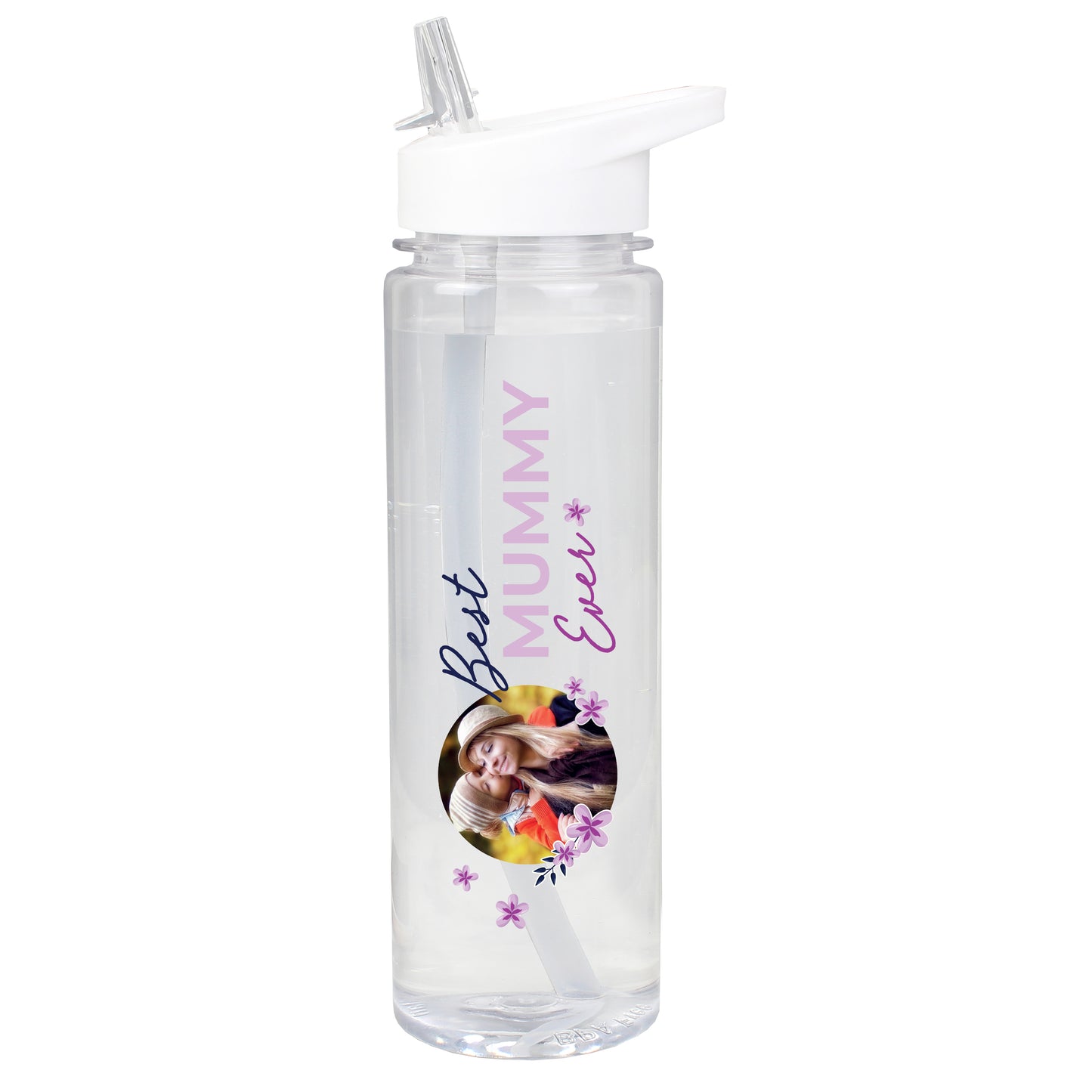 Personalised Floral Best Ever Photo Upload Water Bottle - MK&JD Gifts