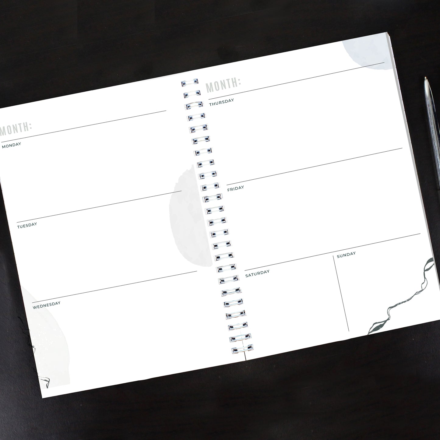 Personalised Abstract A5 Diary - MK&JD Gifts