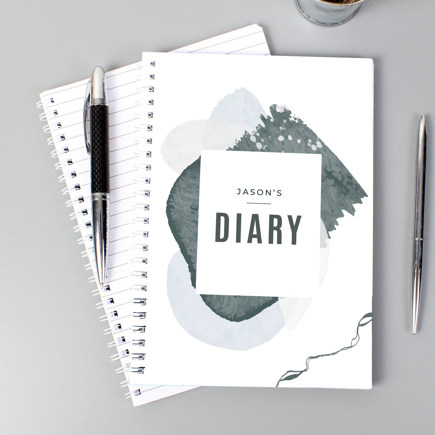 Personalised Abstract A5 Diary - MK&JD Gifts