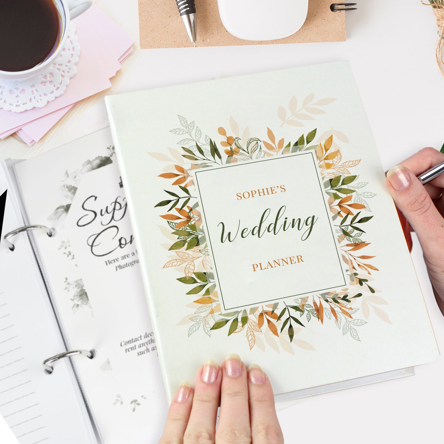 Personalised Autumnal Wedding Planner - MK&JD Gifts