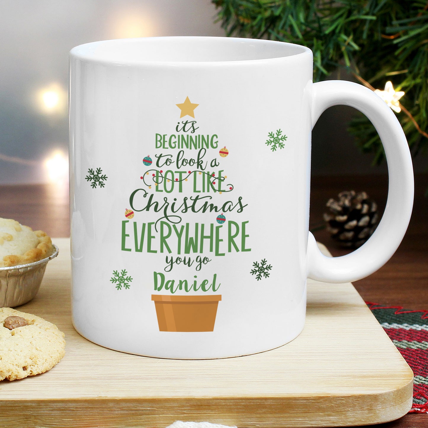 Personalised Its Beginning To Look A Lot Like Xmas Mug - MK&JD Gifts