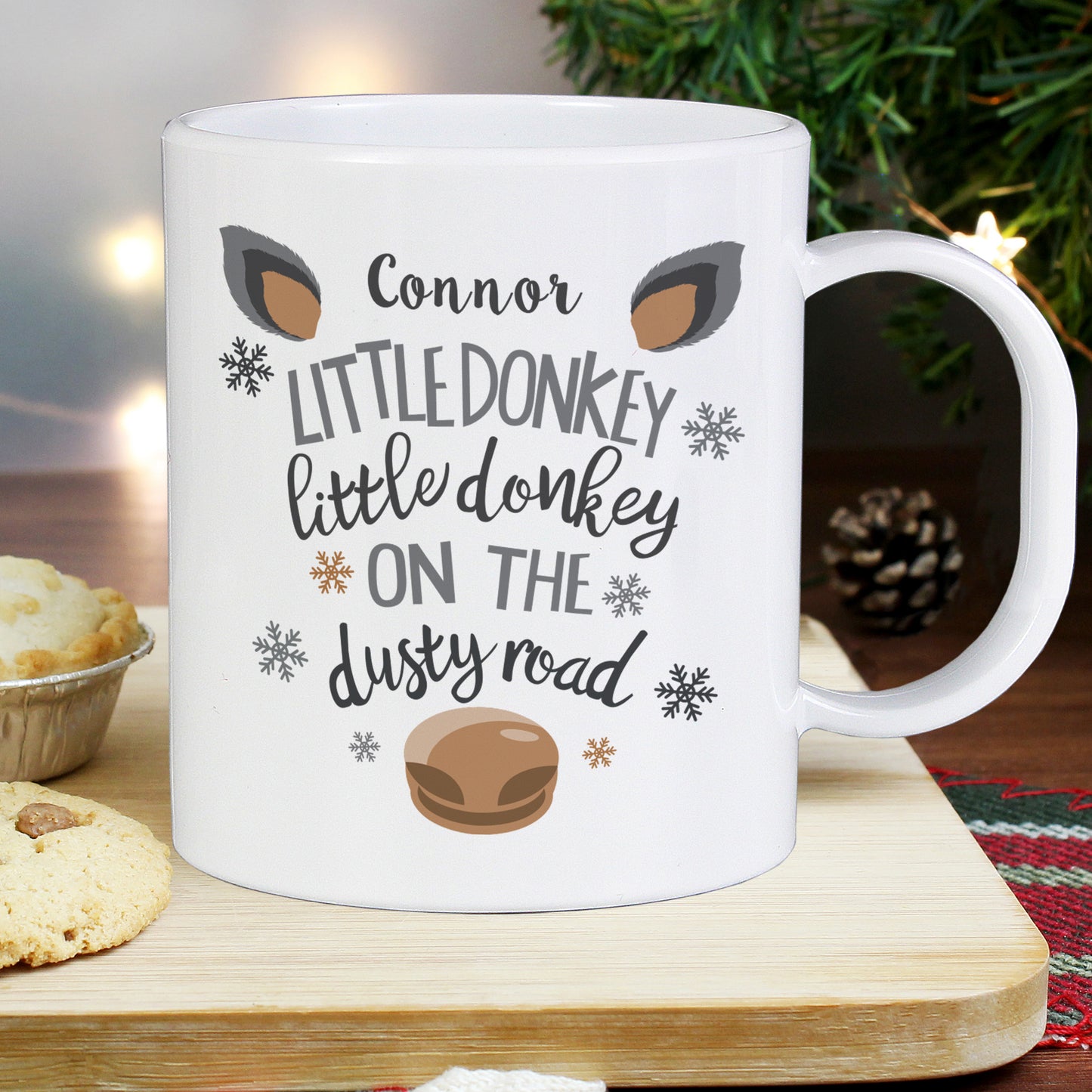 Personalised Little Donkey Plastic Mug - MK&JD Gifts