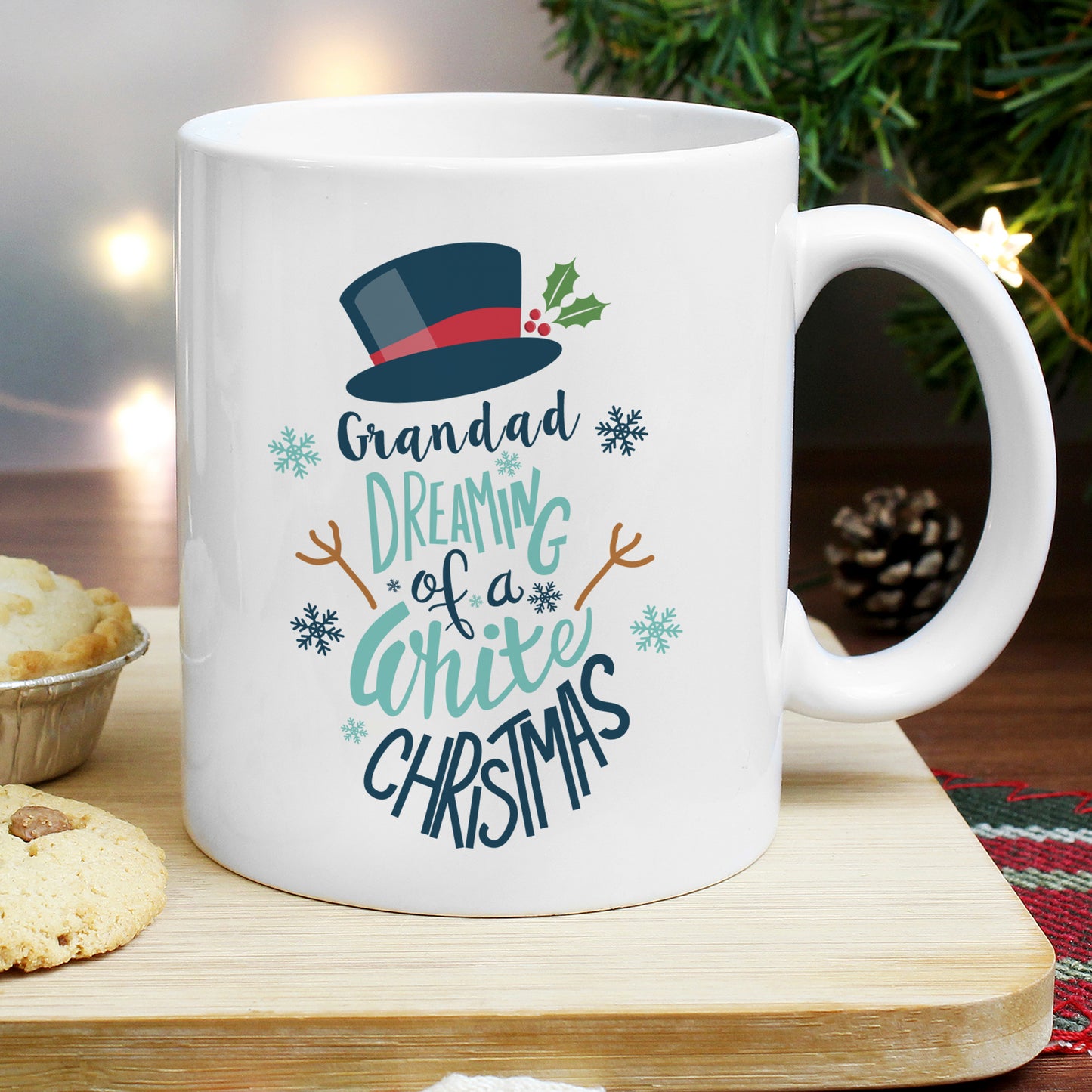 Personalised White Christmas Mug - MK&JD Gifts