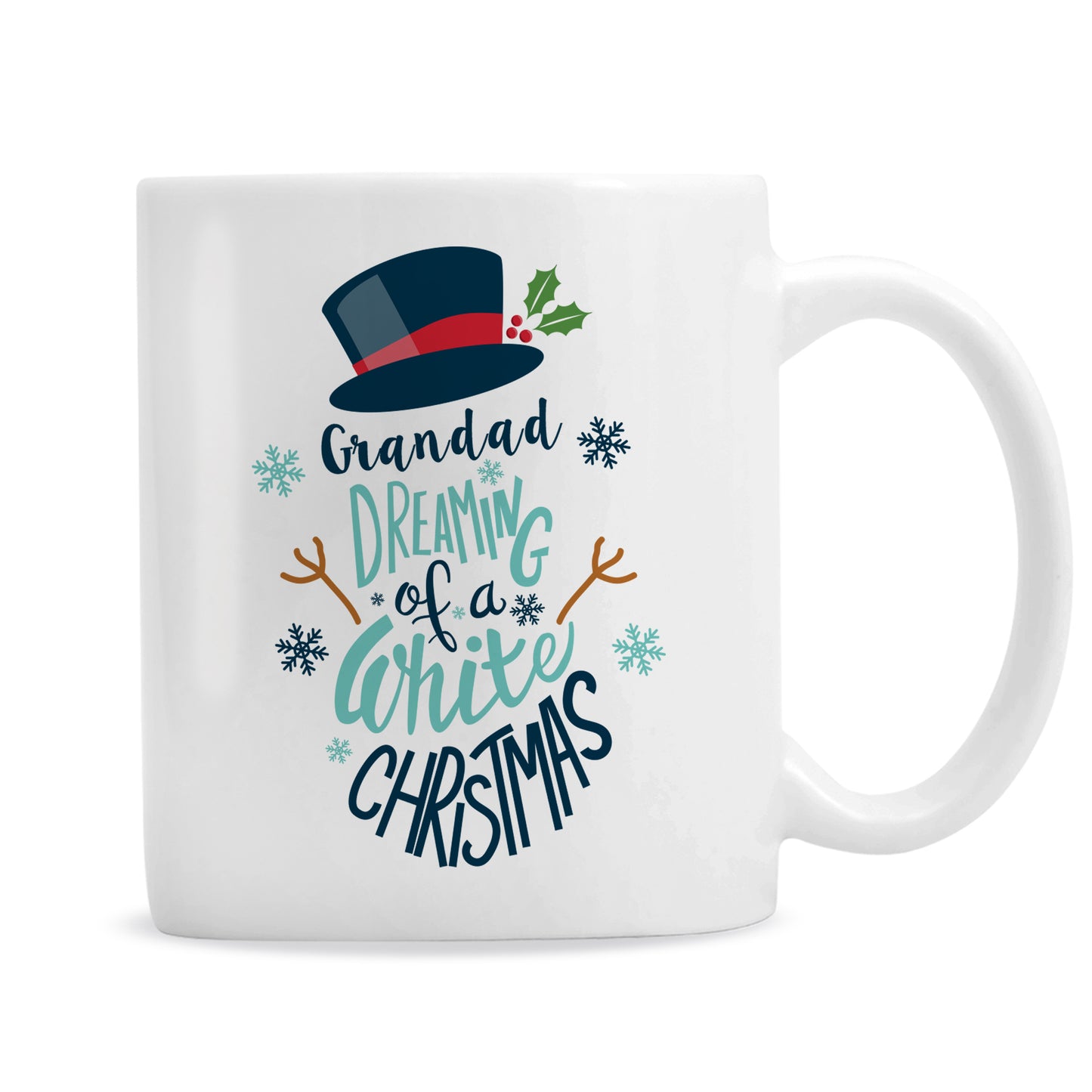 Personalised White Christmas Mug - MK&JD Gifts