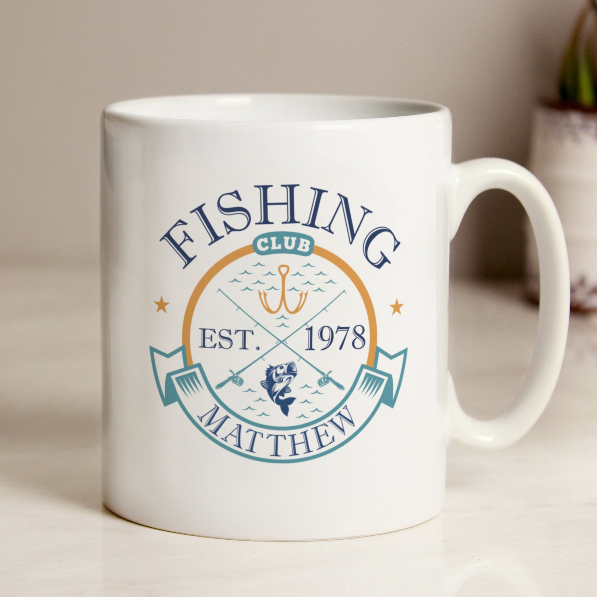 Personalised Fishing Club Mug - MK&JD Gifts