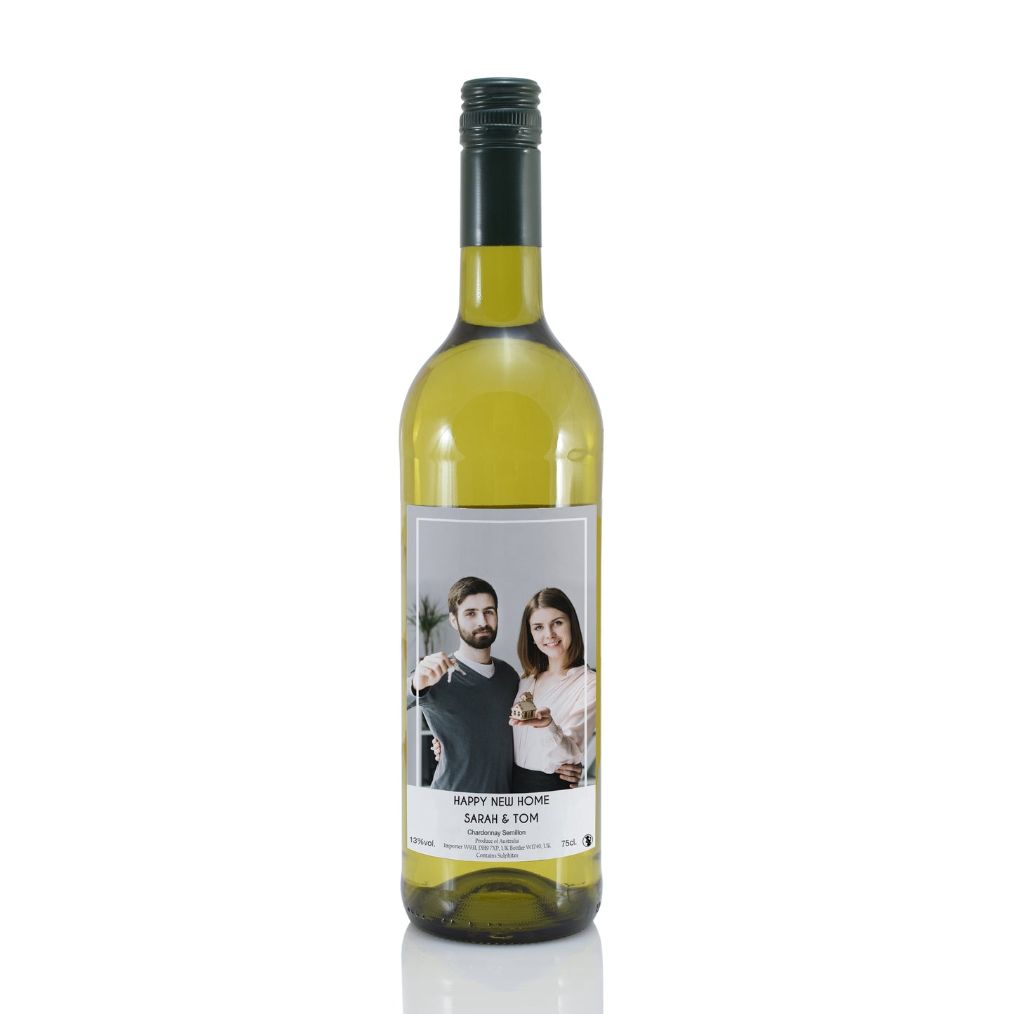 Personalised Photo Upload White Wine - MK&JD Gifts