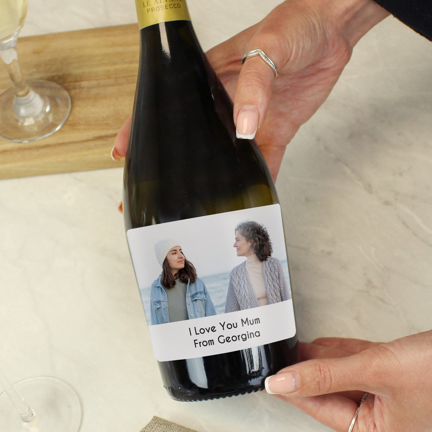 Personalised Photo Upload Bottle of Prosecco - MK&JD Gifts