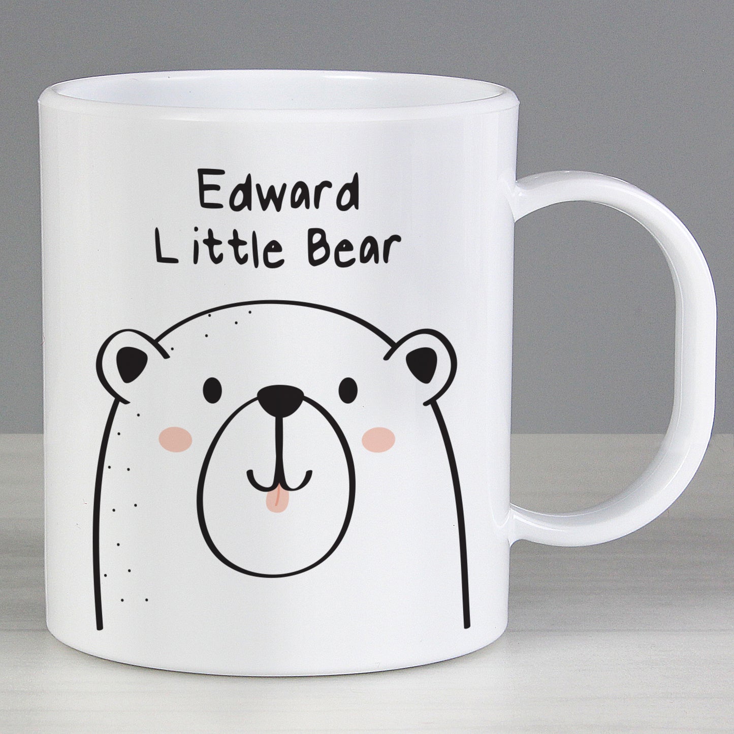 Personalised Little Bear Plastic Mug - MK&JD Gifts