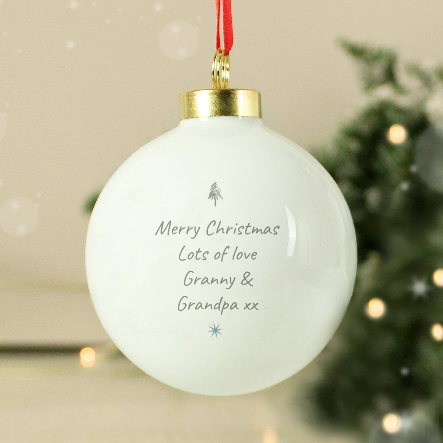 Personalised Pebbles the Penguin Bauble - MK&JD Gifts