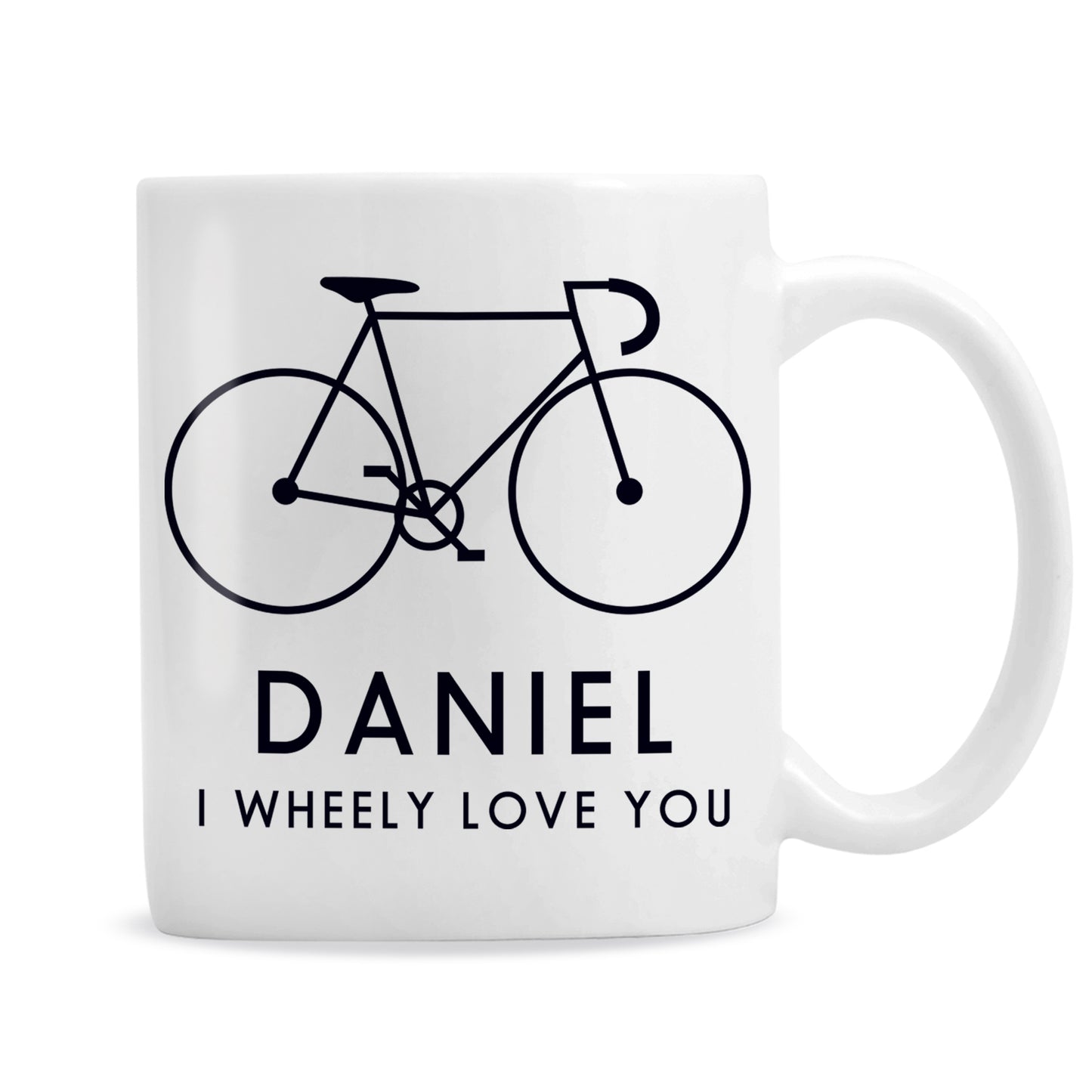 Personalised I Wheely Love You Bike Mug - MK&JD Gifts