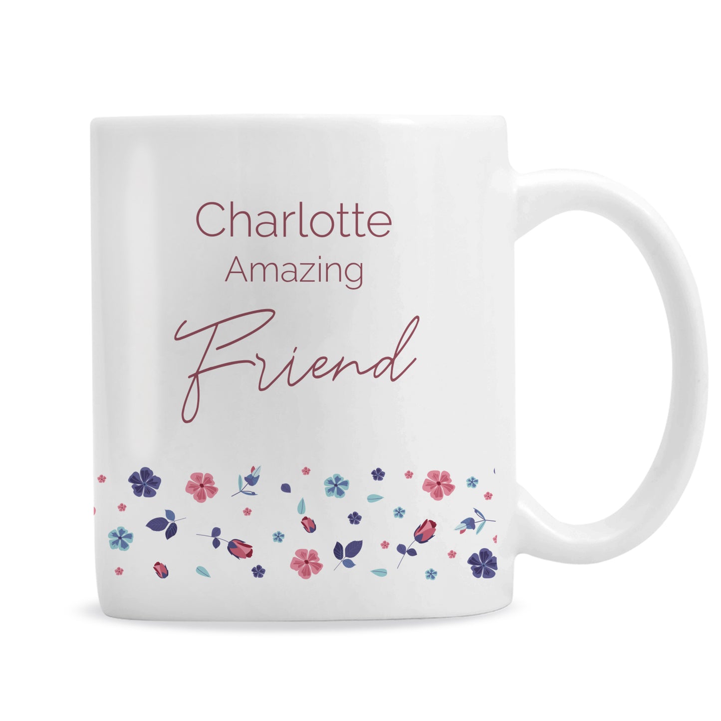 Personalised Amazing Floral Mug - MK&JD Gifts
