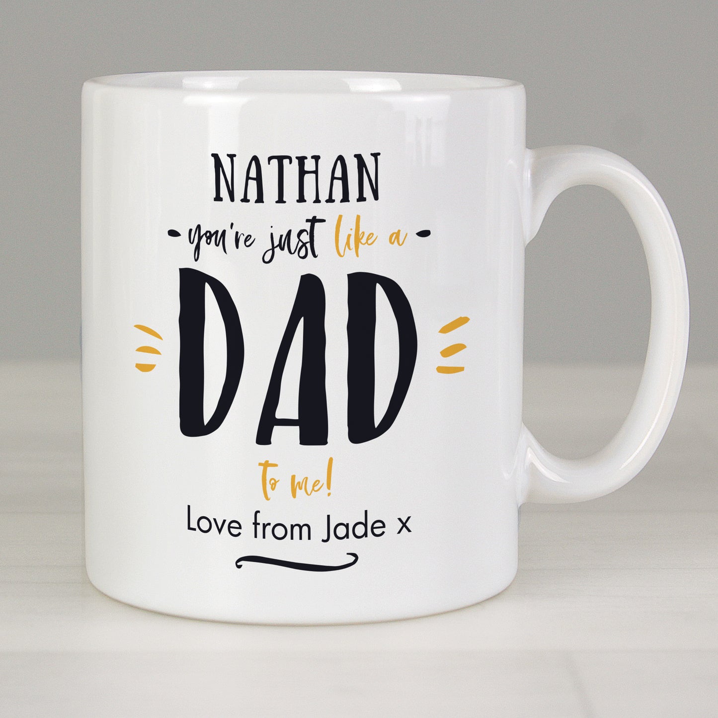 Personalised Just Like A Dad Mug - MK&JD Gifts