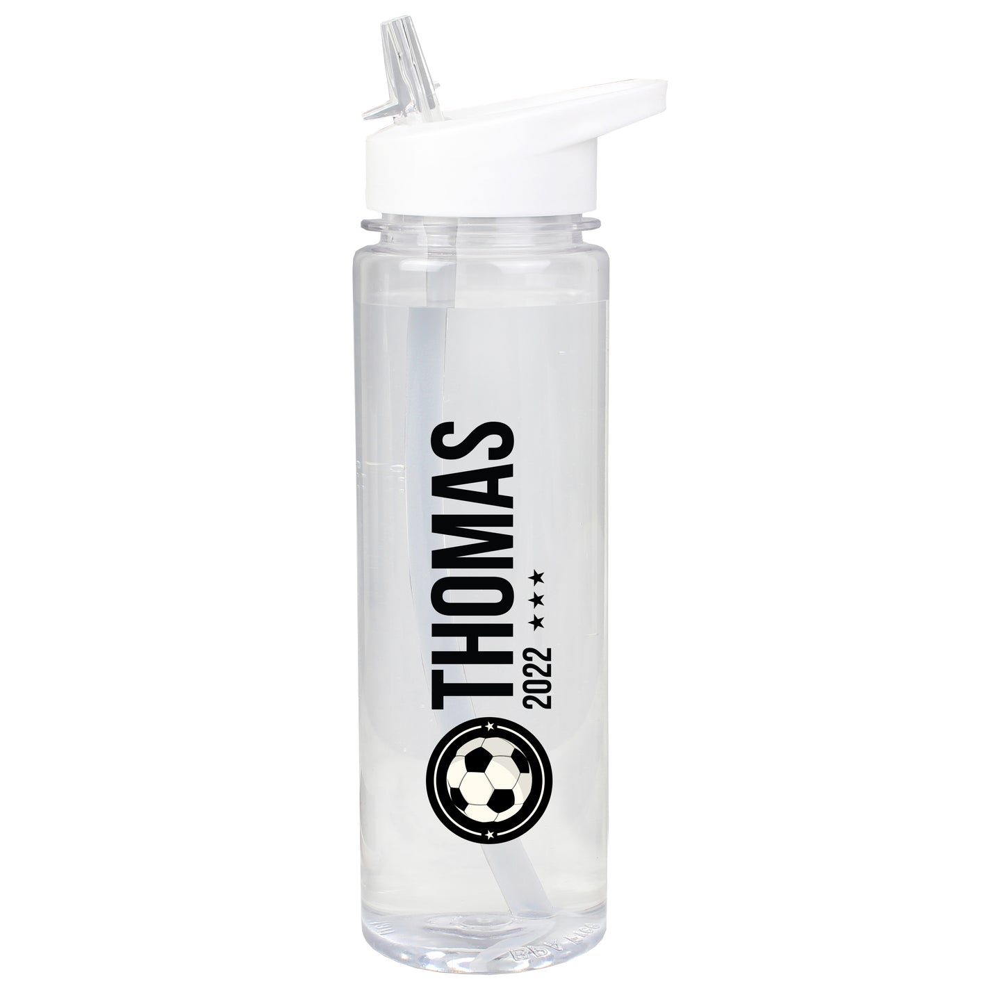 Personalised Football Badge Water Bottle - MK&JD Gifts