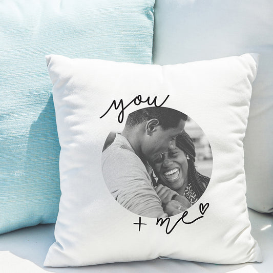Personalised You & Me Photo Upload Cushion - MK&JD Gifts