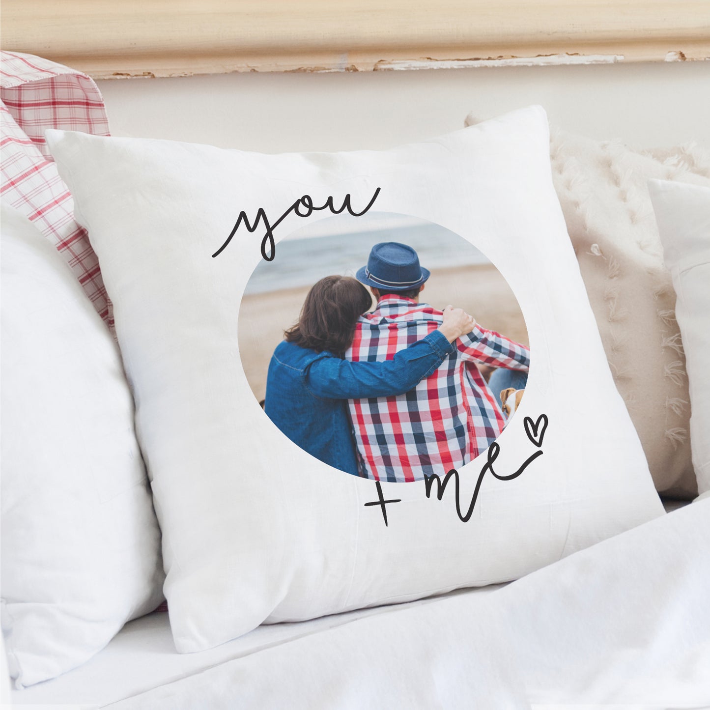 Personalised You & Me Photo Upload Cushion - MK&JD Gifts