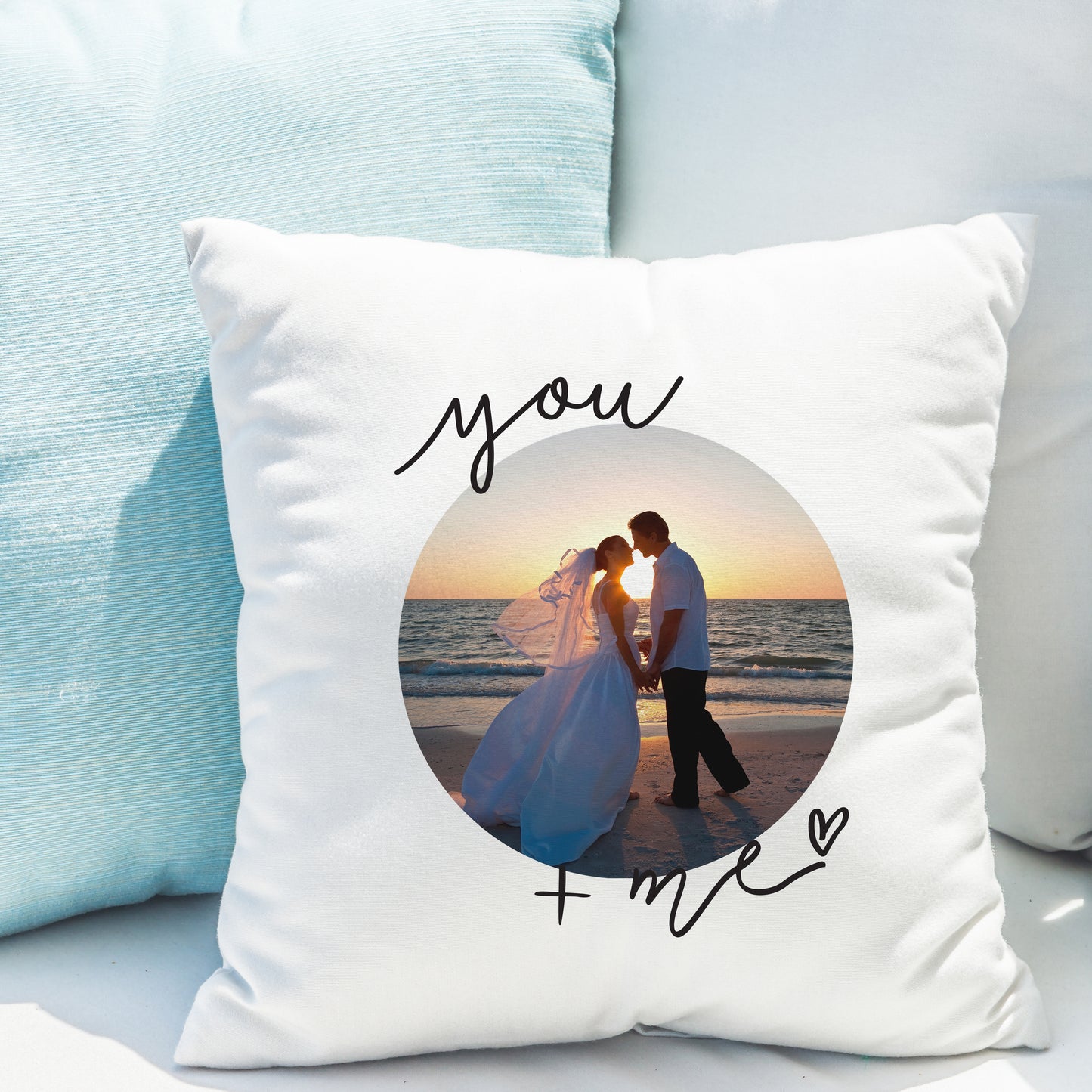 Personalised You & Me Photo Upload Cushion - MK&JD Gifts