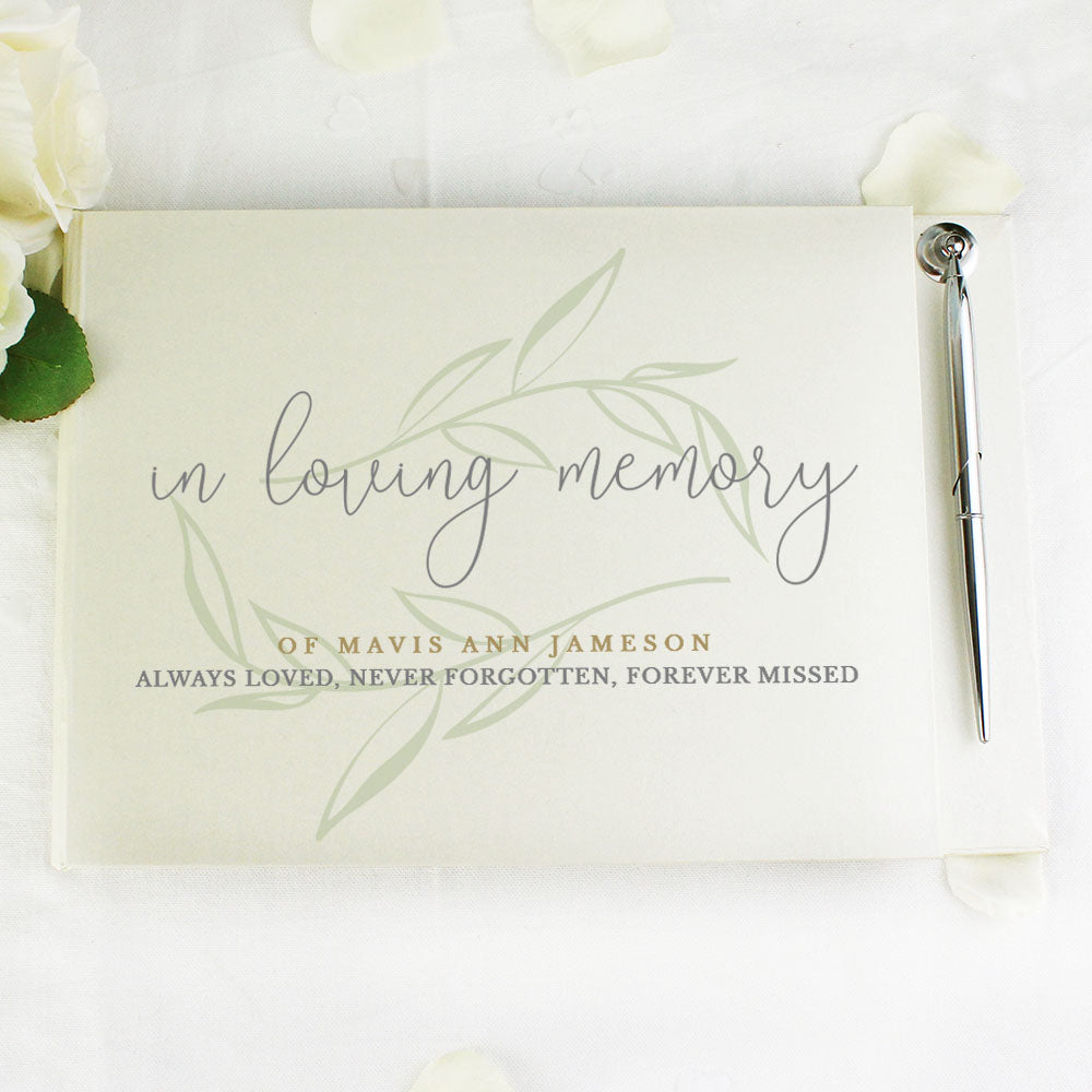 Personalised In Loving Memory Guest Book - MK&JD Gifts
