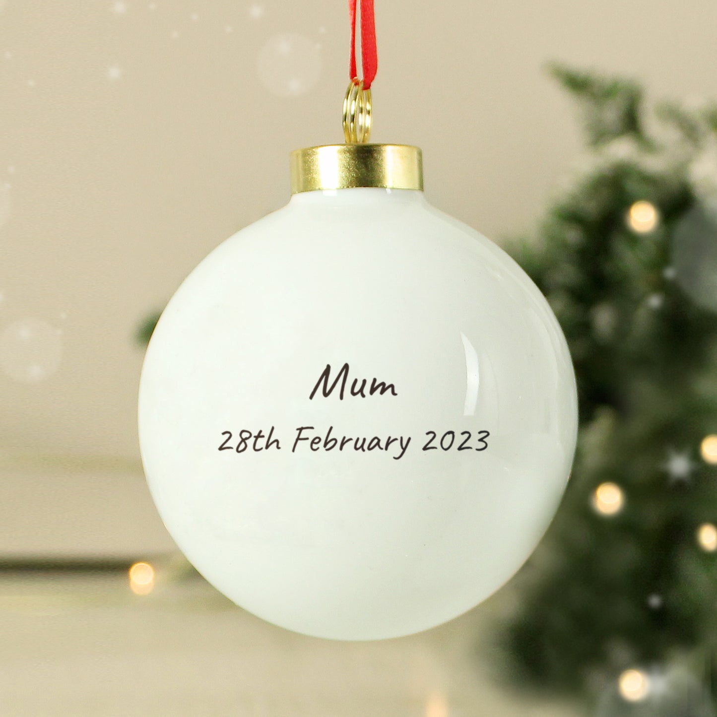 Personalised Robins Appear Bauble - MK&JD Gifts