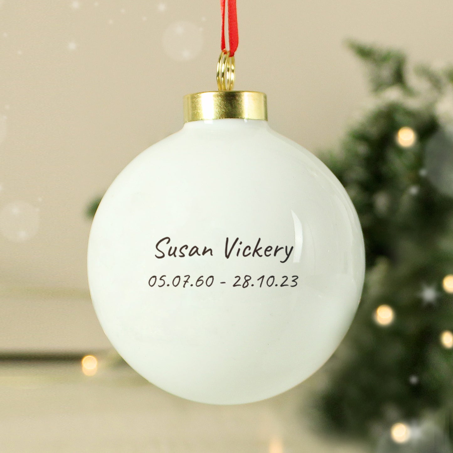 Personalised Robins Appear Bauble - MK&JD Gifts