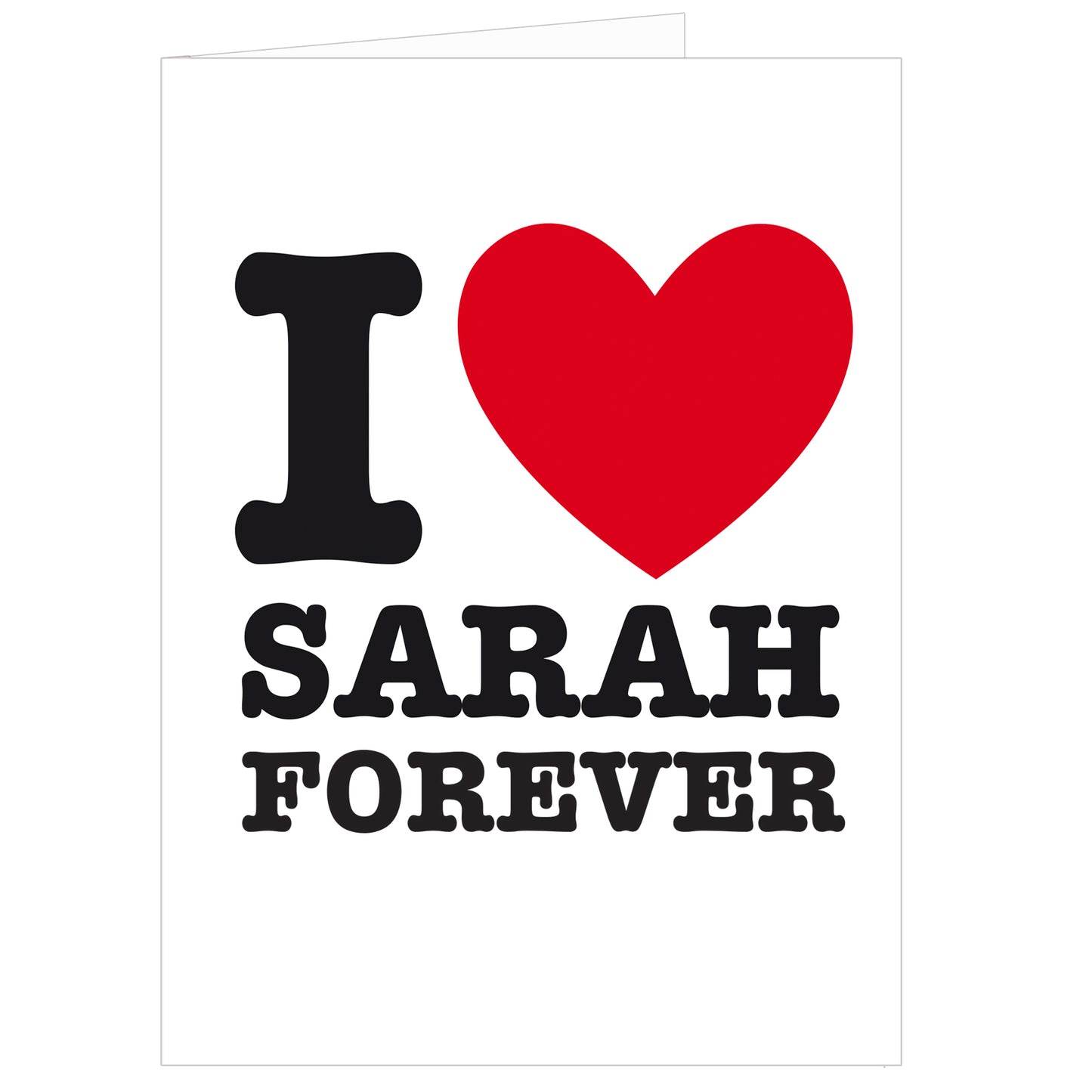 Personalised I HEART Card - MK&JD Gifts