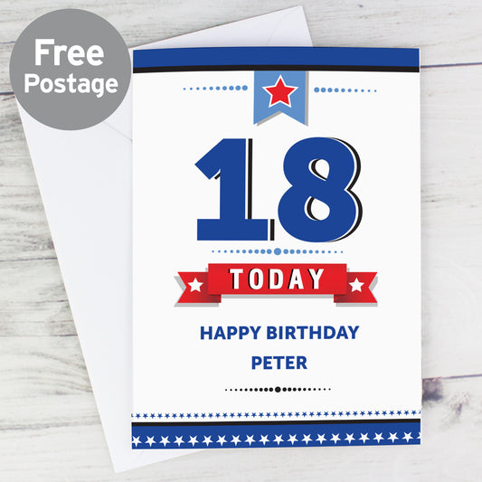 Personalised Birthday Star Card - MK&JD Gifts