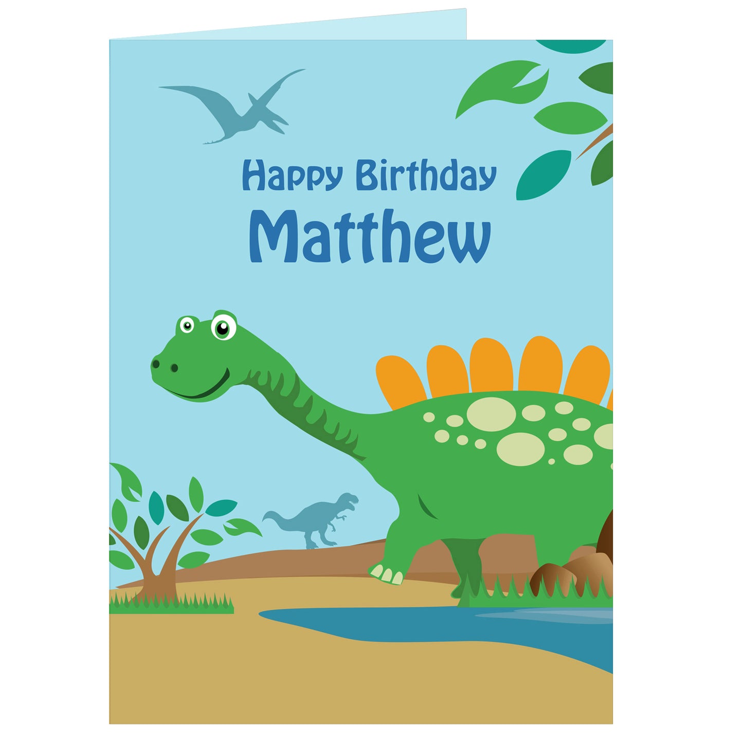 Personalised Dinosaur Card - MK&JD Gifts