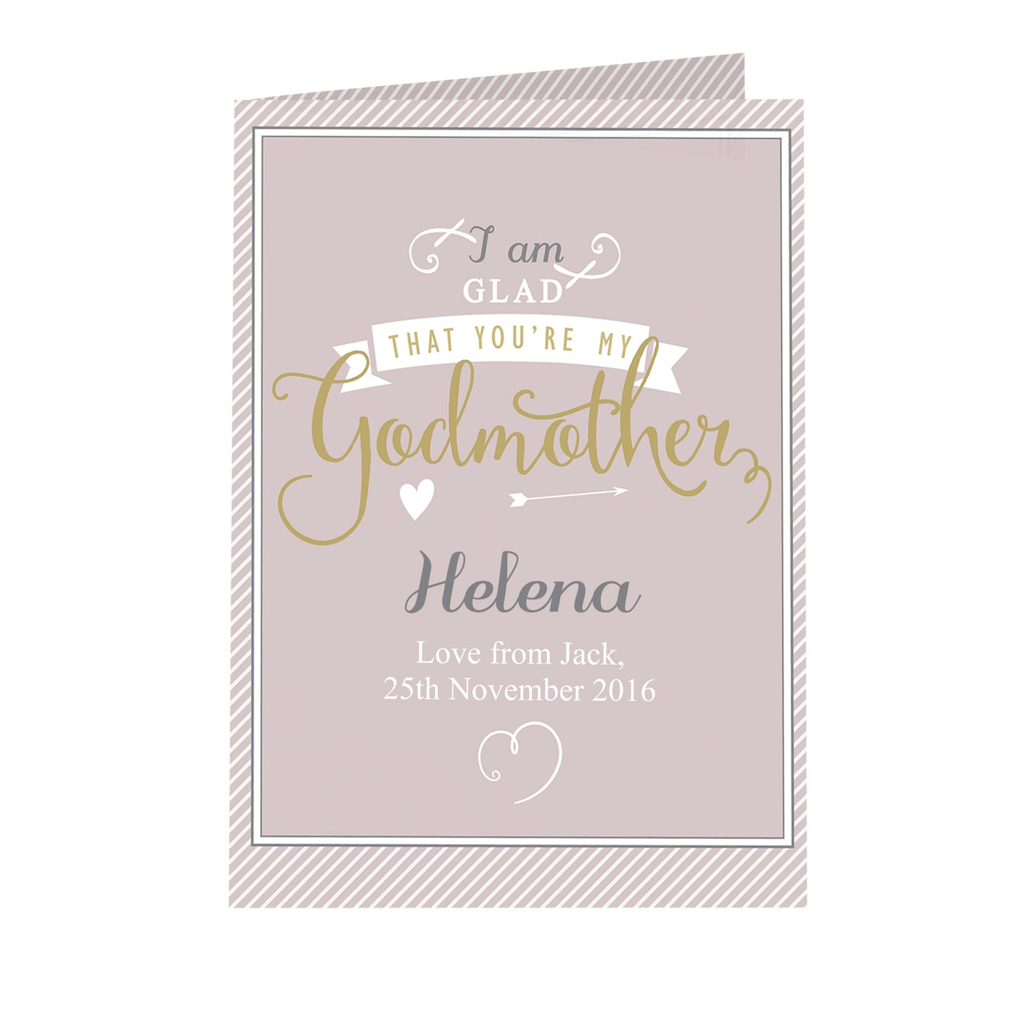 Personalised I Am Glad... Godmother Card - MK&JD Gifts