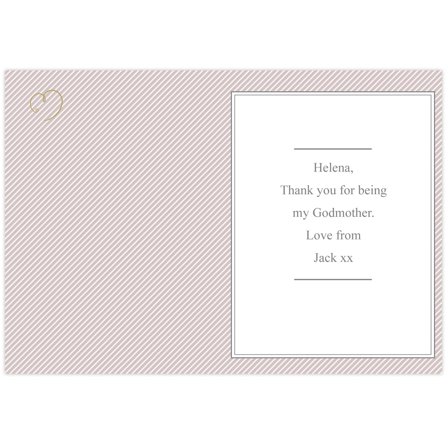 Personalised I Am Glad... Godmother Card - MK&JD Gifts