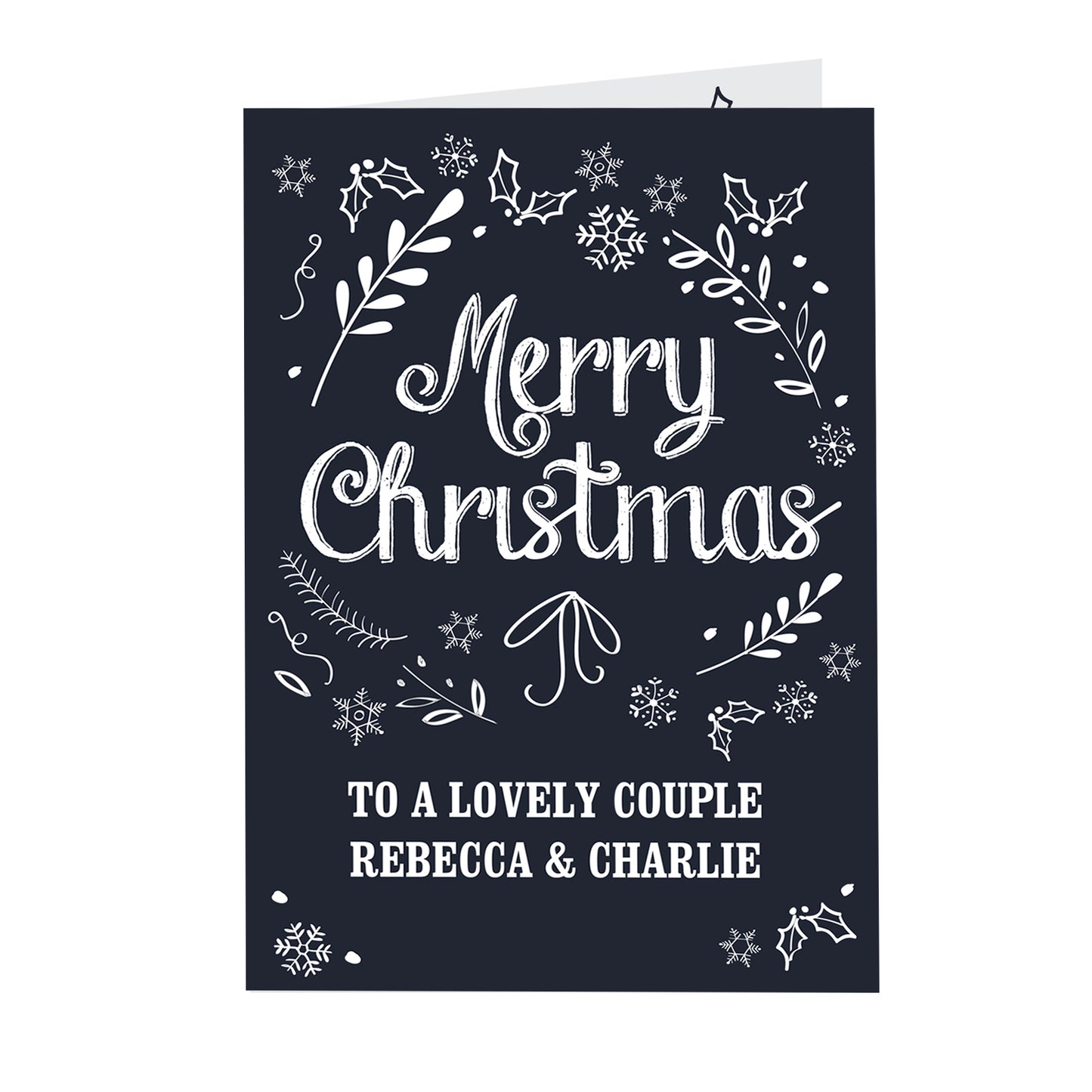 Personalised Christmas Frost Card - MK&JD Gifts