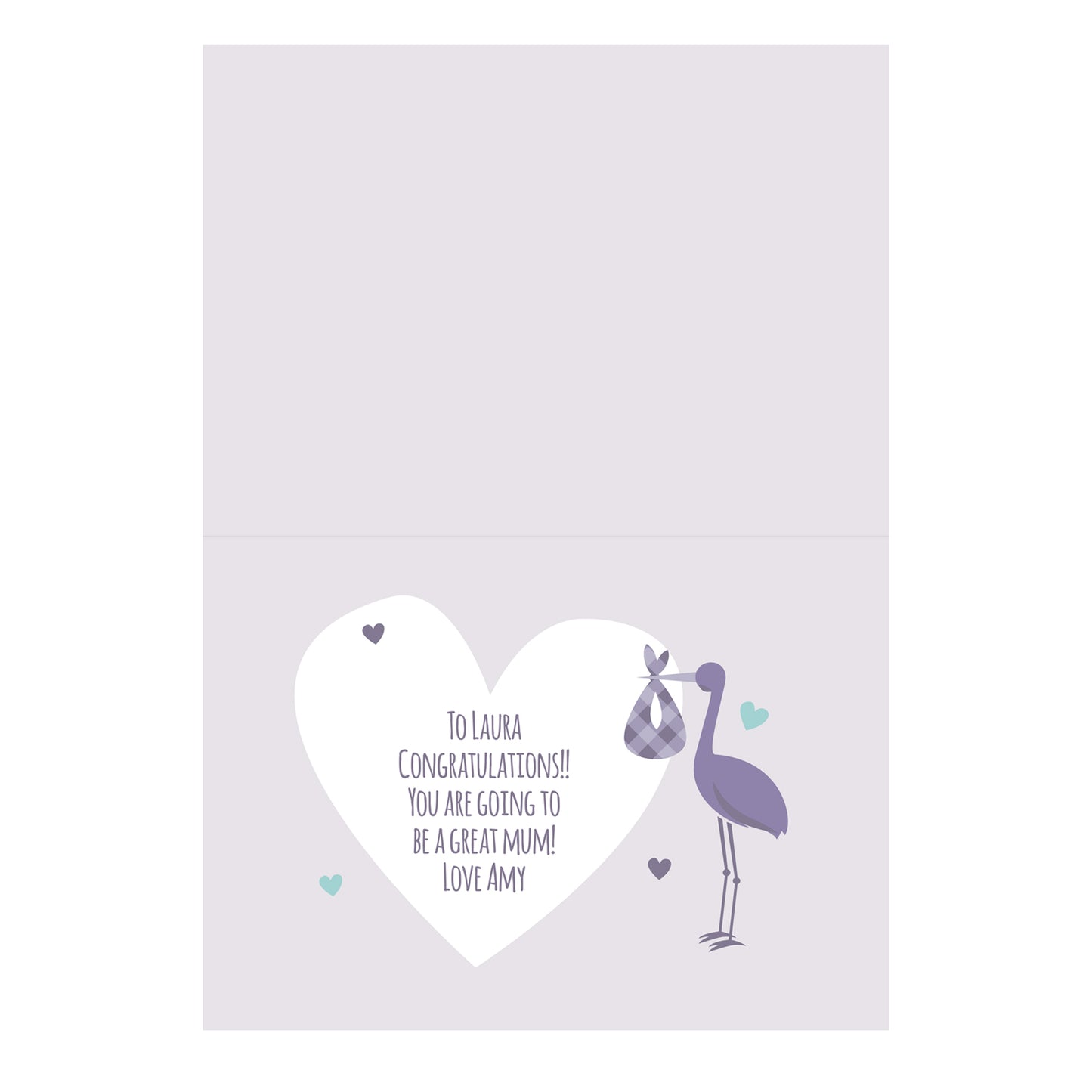 Personalised Mum to Be Stork Card - MK&JD Gifts