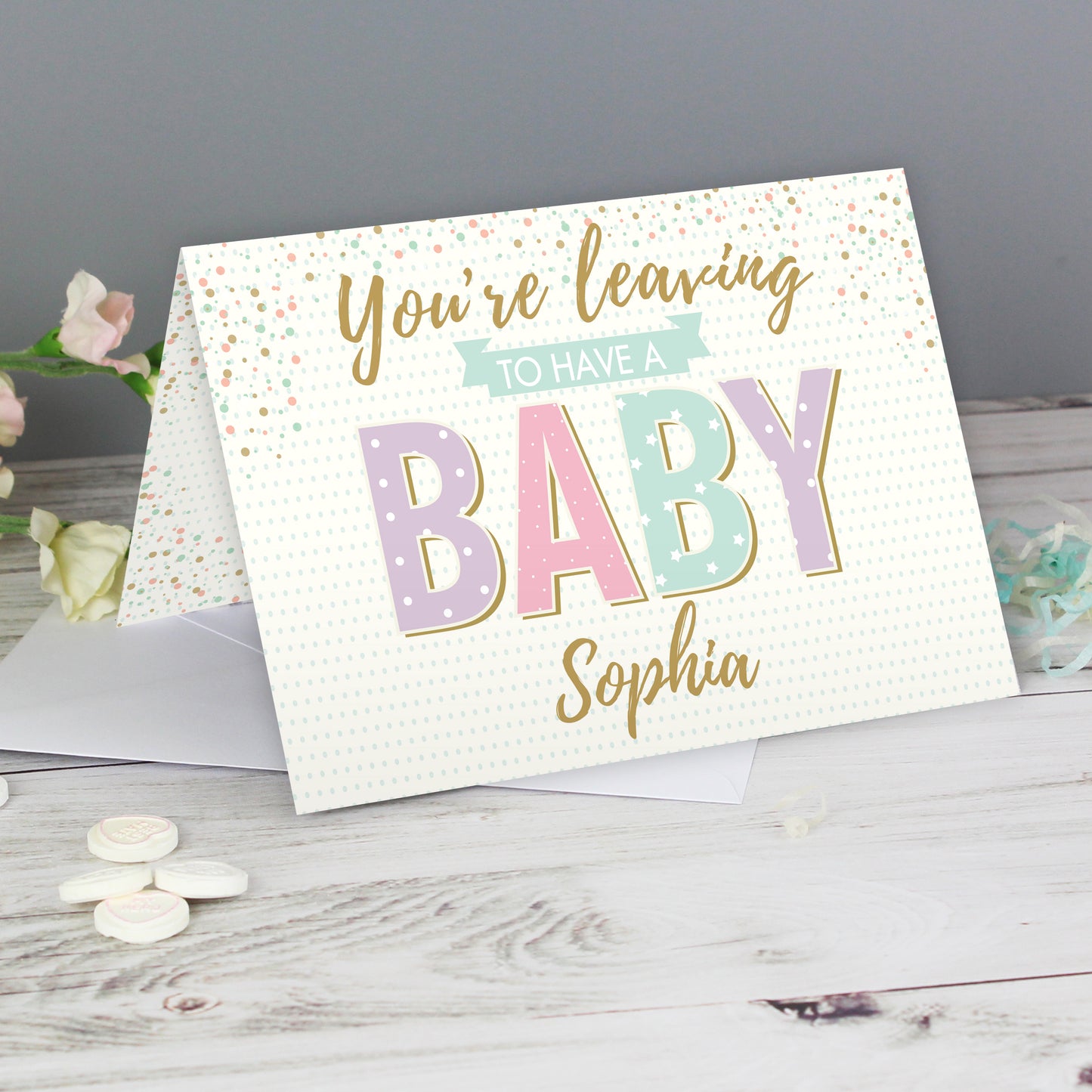 Personalised 'You're Leaving to Have a Baby' Card - MK&JD Gifts