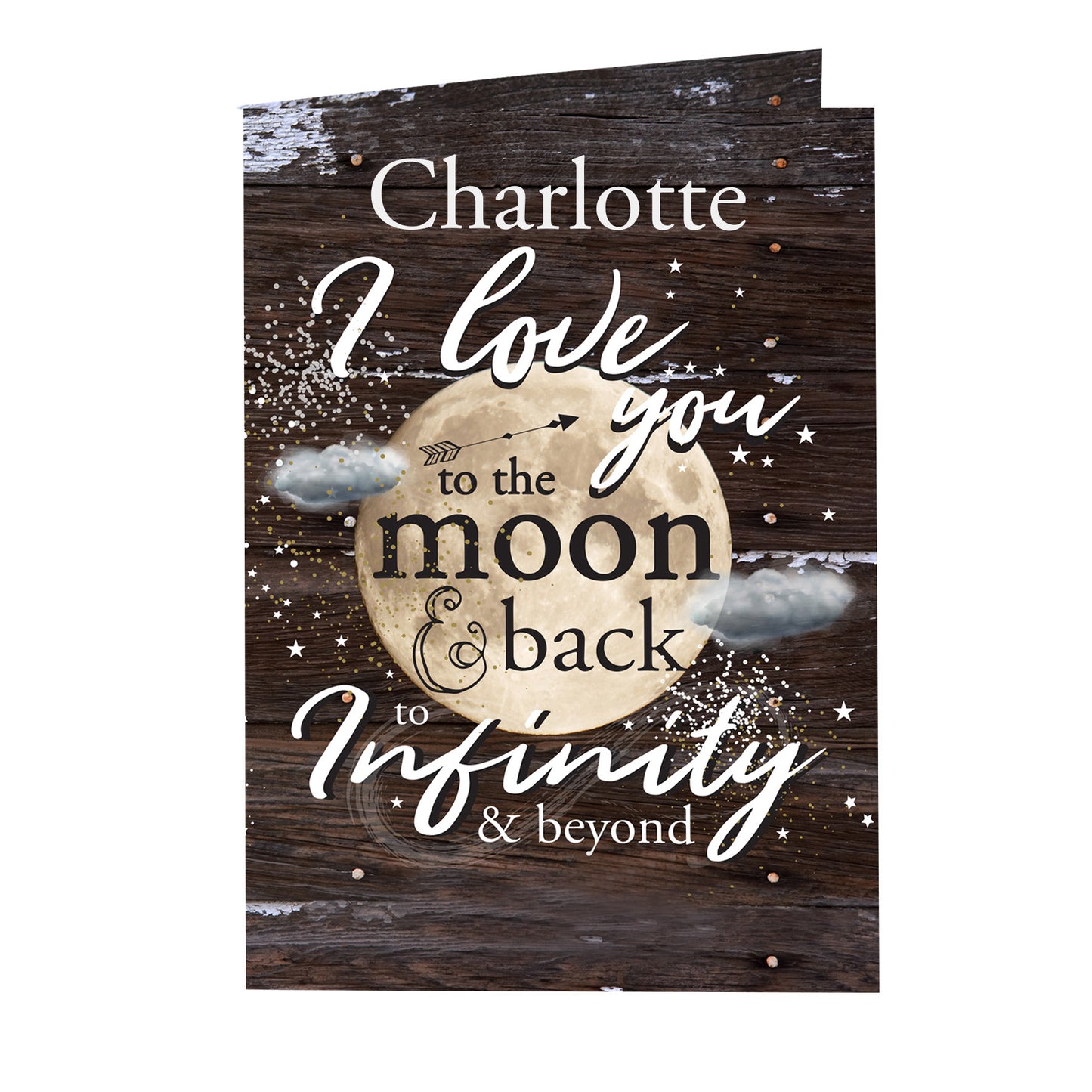 Personalised To the Moon & Infinity... Card - MK&JD Gifts