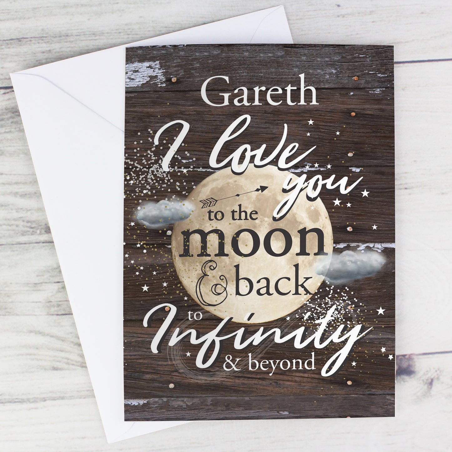 Personalised To the Moon & Infinity... Card - MK&JD Gifts