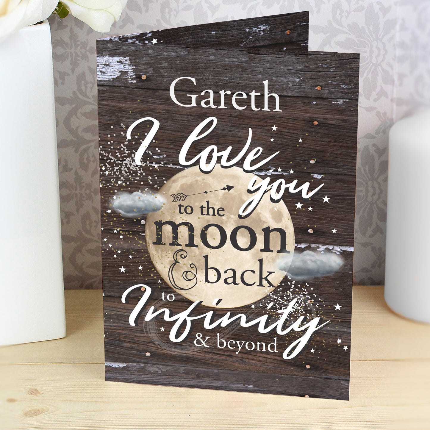 Personalised To the Moon & Infinity... Card - MK&JD Gifts
