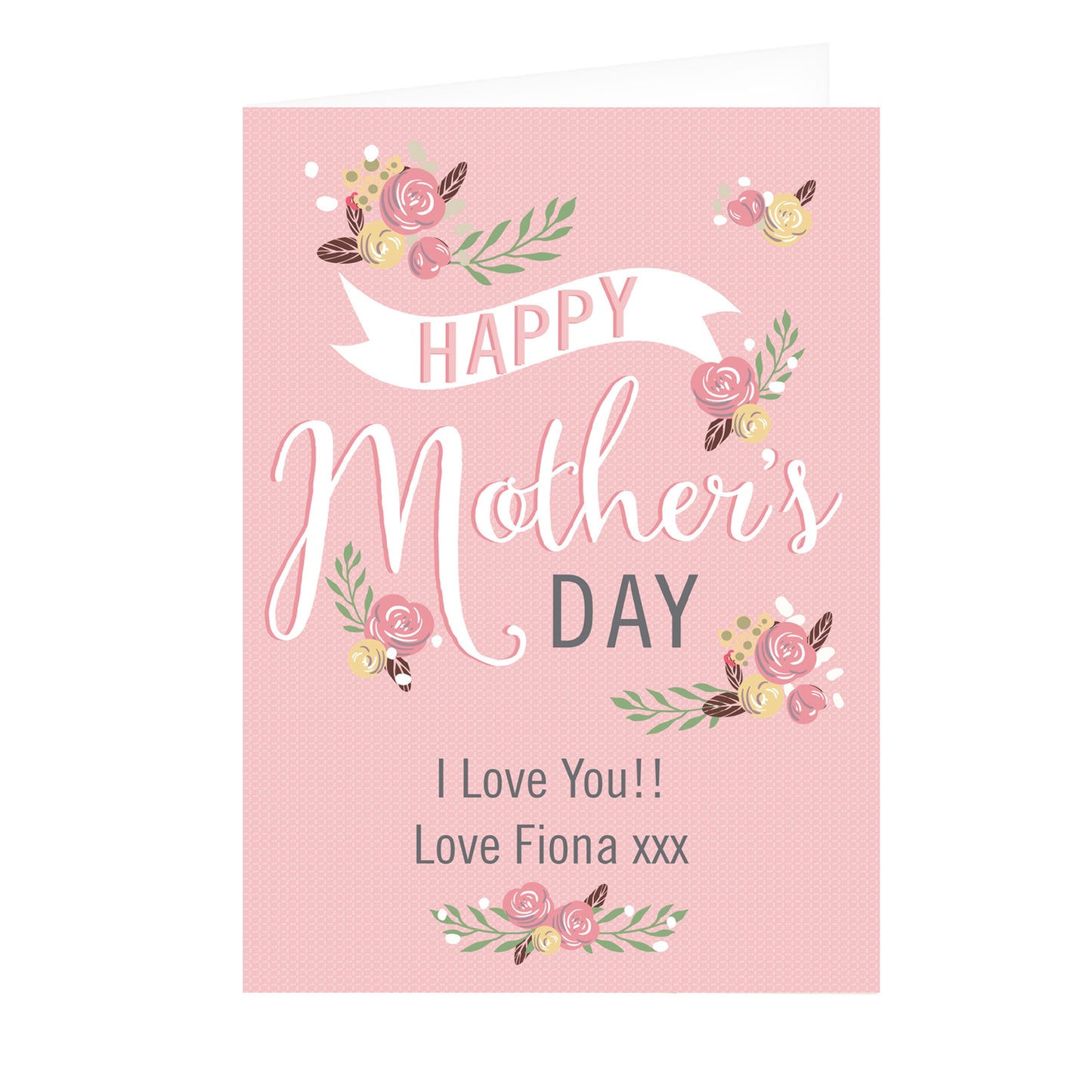 Personalised Floral Bouquet Mother's Day Card - MK&JD Gifts