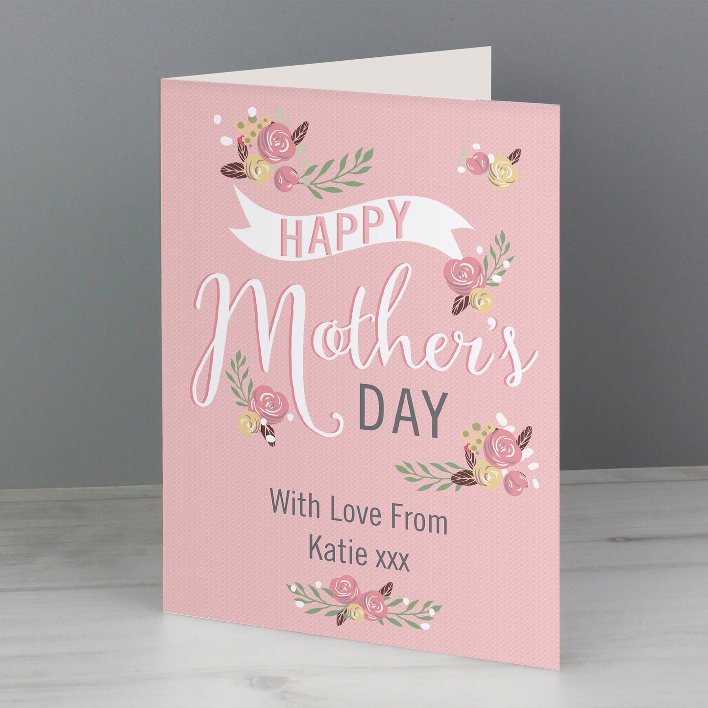 Personalised Floral Bouquet Mother's Day Card - MK&JD Gifts