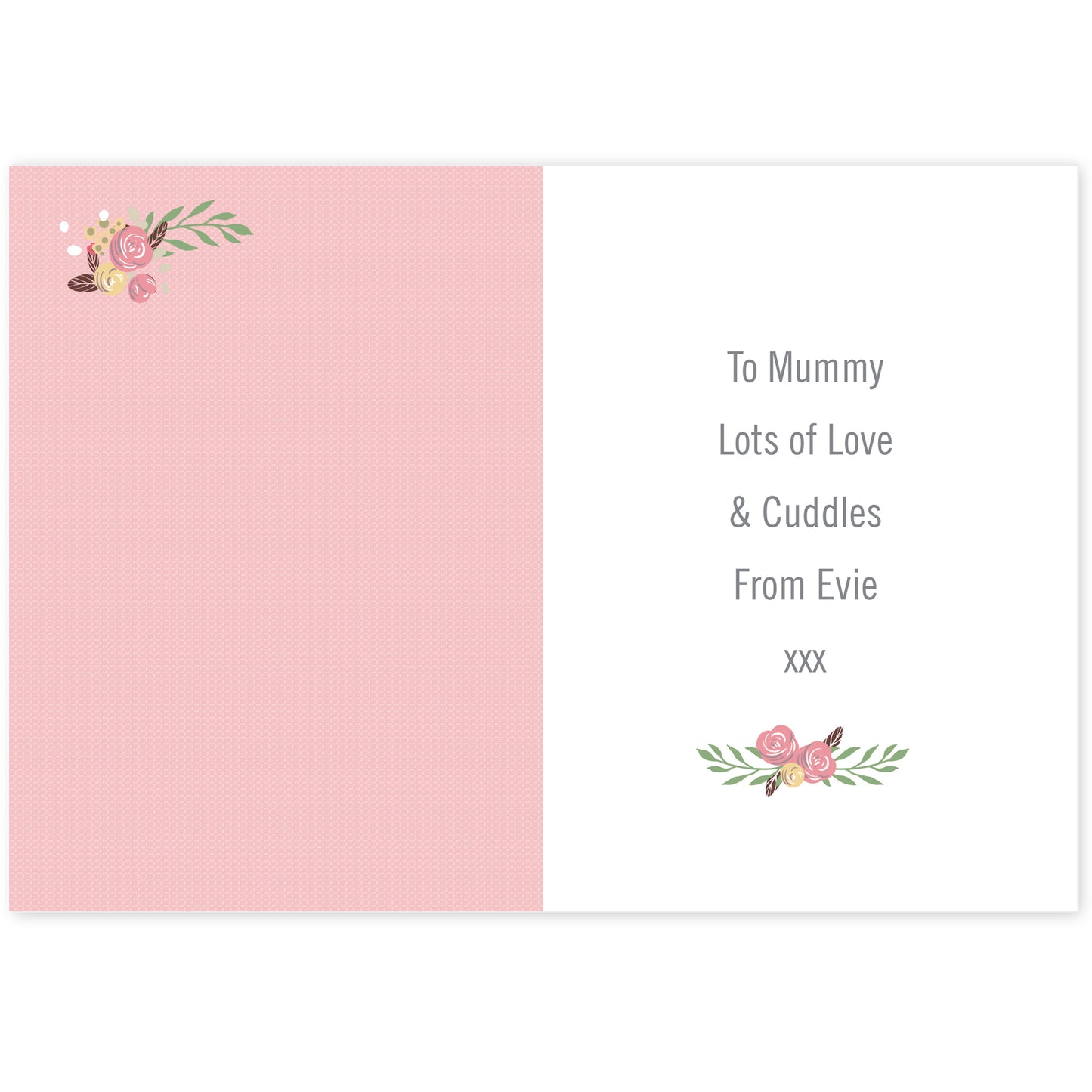 Personalised Floral Bouquet Mother's Day Card - MK&JD Gifts