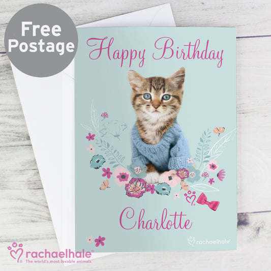 Personalised Rachael Hale Cute Kitten Card - MK&JD Gifts