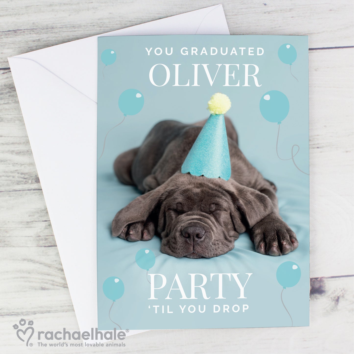 Personalised Rachael Hale 'Party 'Til You Drop' Card - MK&JD Gifts