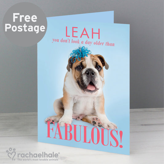 Personalised Rachael Hale Fabulous Birthday Card - MK&JD Gifts