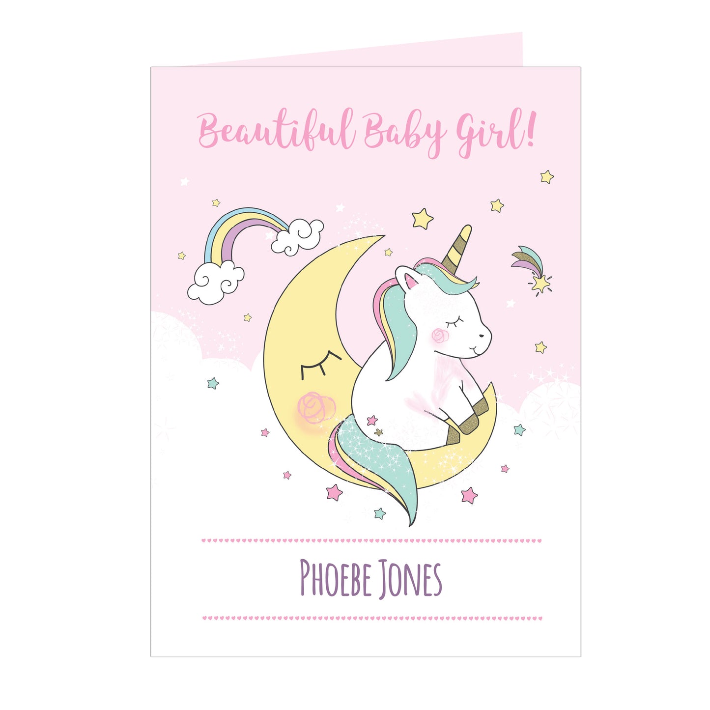 Personalised Baby Unicorn Card - MK&JD Gifts