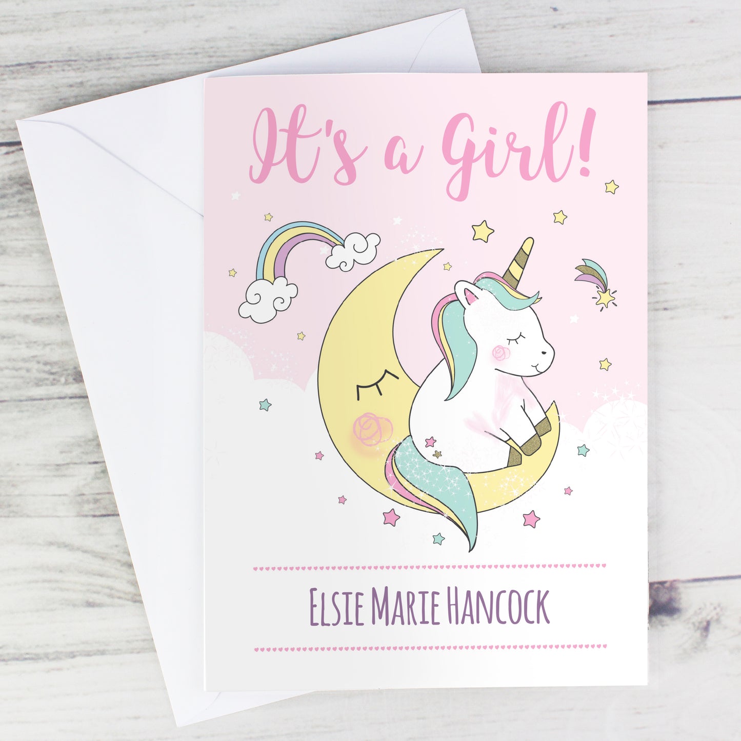 Personalised Baby Unicorn Card - MK&JD Gifts