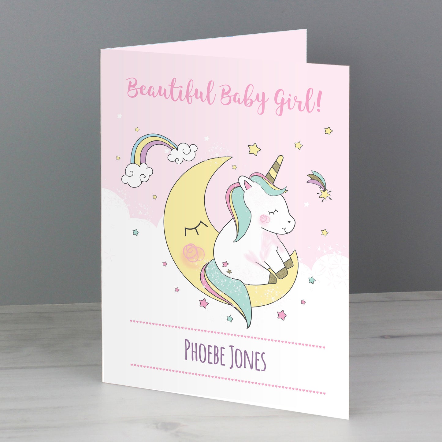 Personalised Baby Unicorn Card - MK&JD Gifts