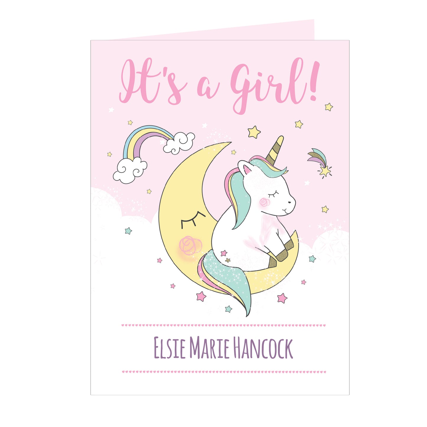 Personalised Baby Unicorn Card - MK&JD Gifts