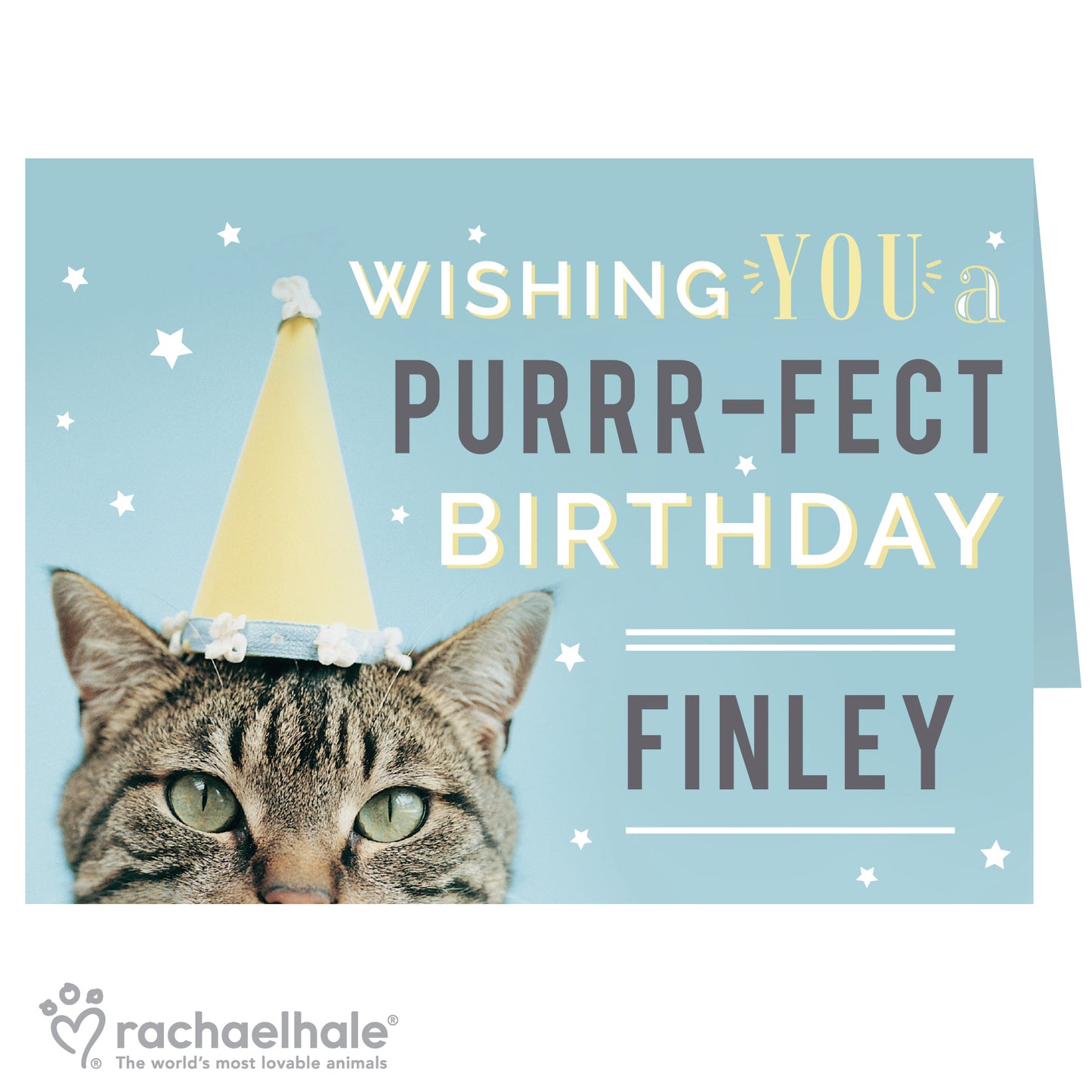 Personalised Rachael Hale Purr-fect Birthday Card - MK&JD Gifts