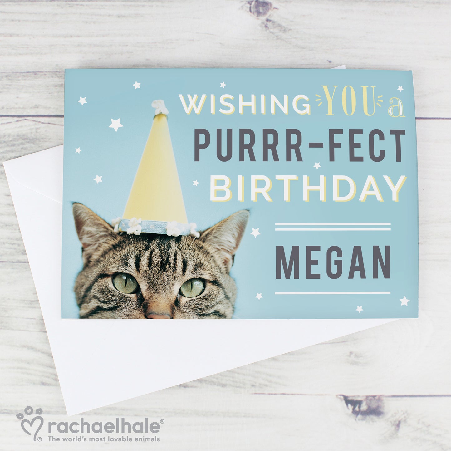Personalised Rachael Hale Purr-fect Birthday Card - MK&JD Gifts