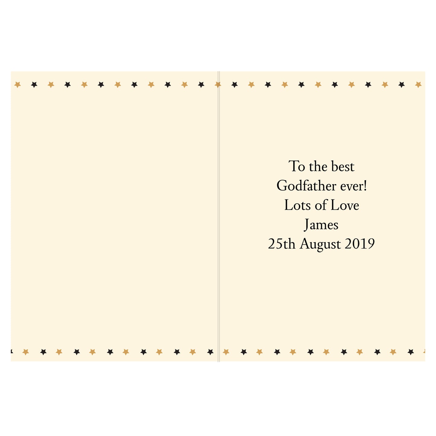 Personalised Best Godfather Card - MK&JD Gifts