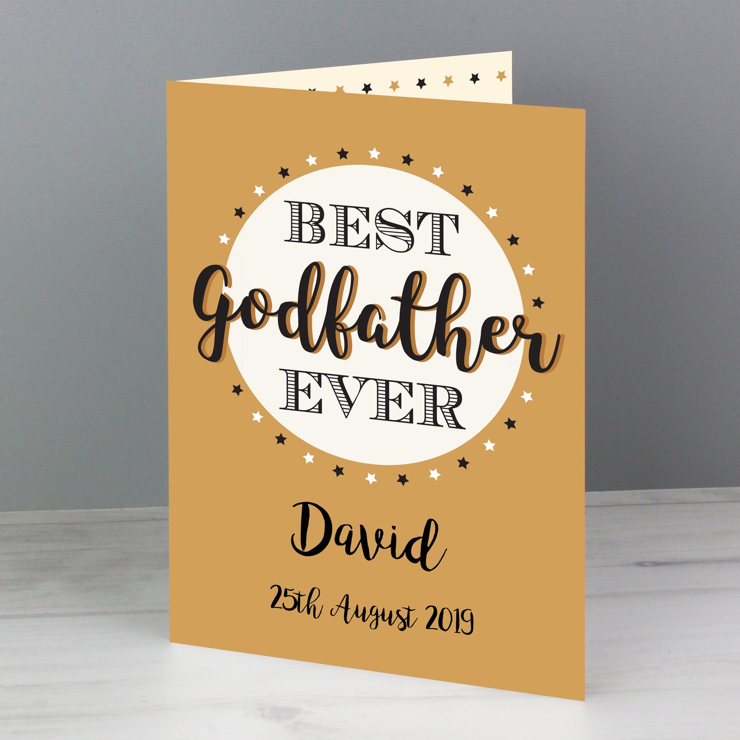 Personalised Best Godfather Card - MK&JD Gifts