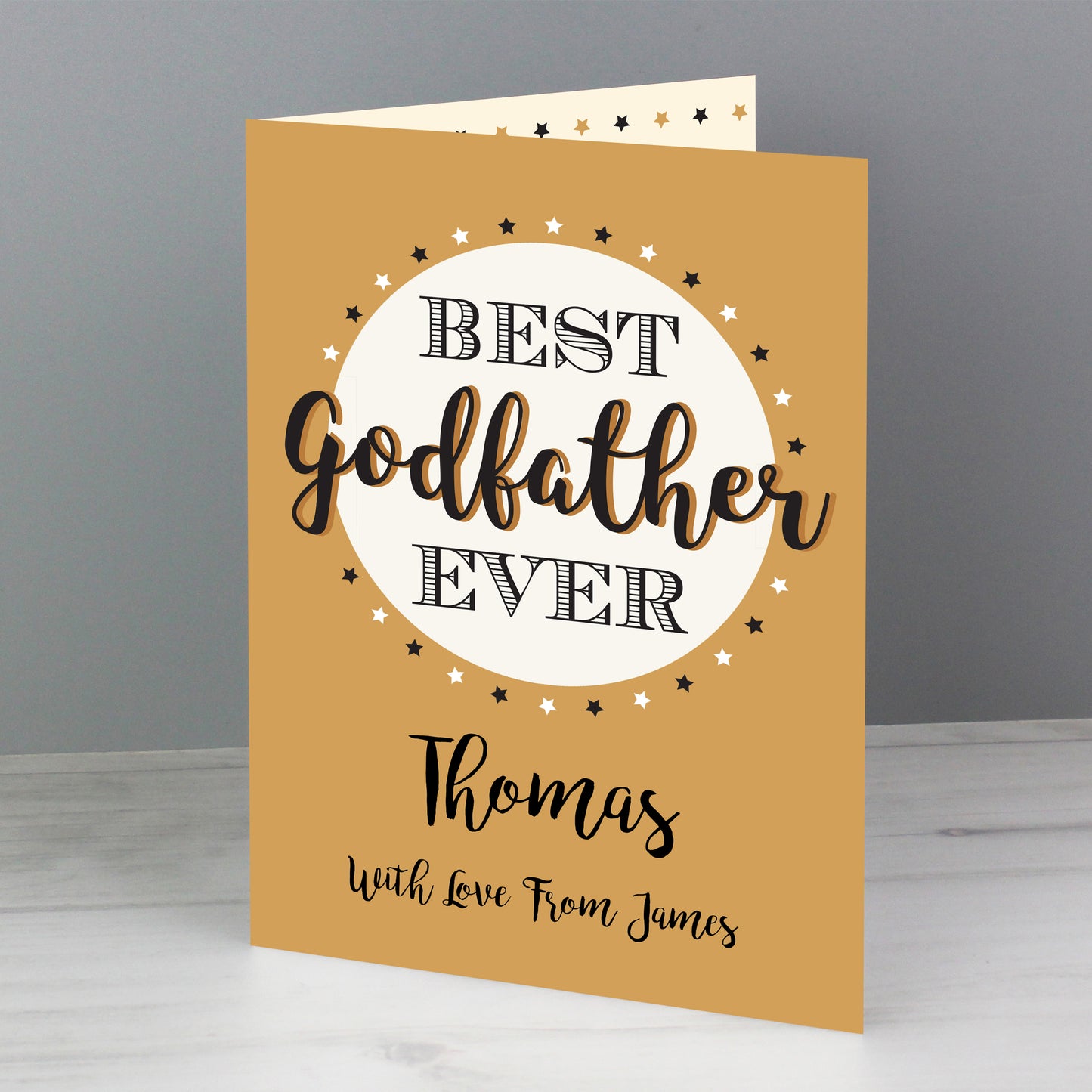 Personalised Best Godfather Card - MK&JD Gifts