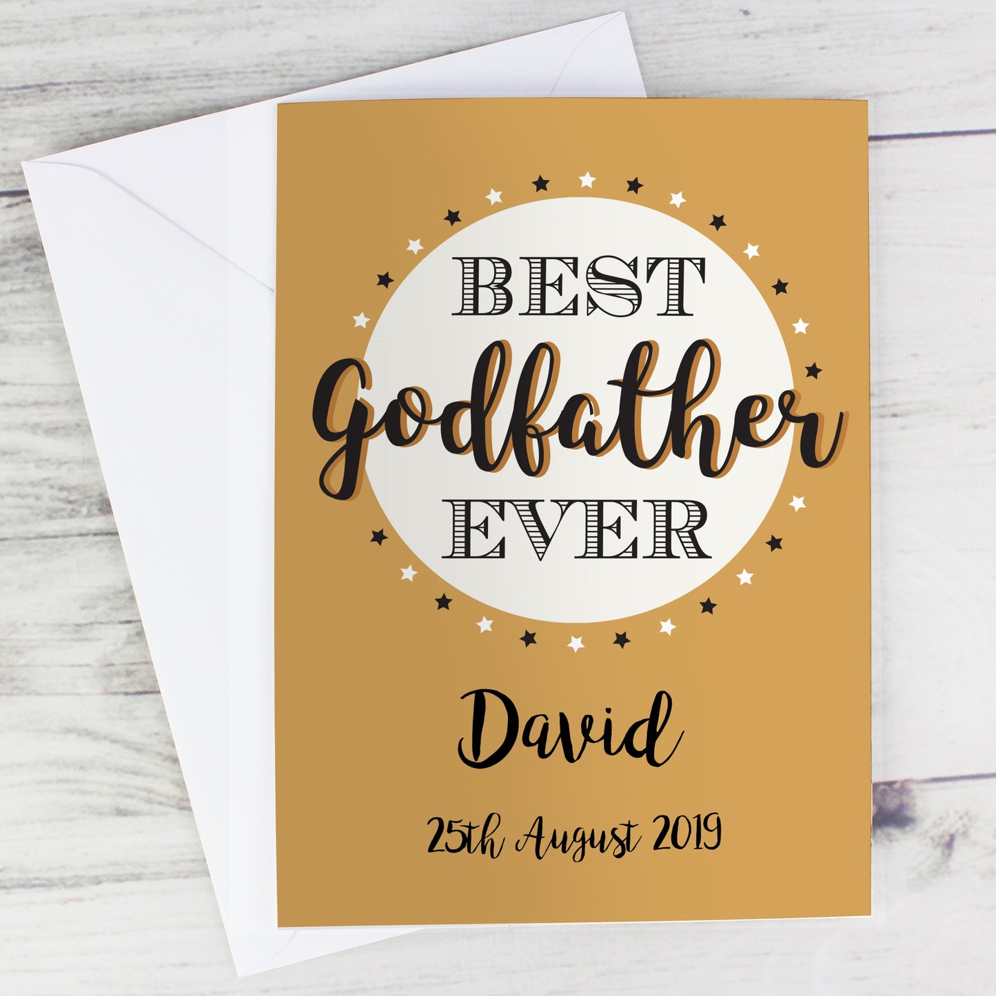 Personalised Best Godfather Card - MK&JD Gifts